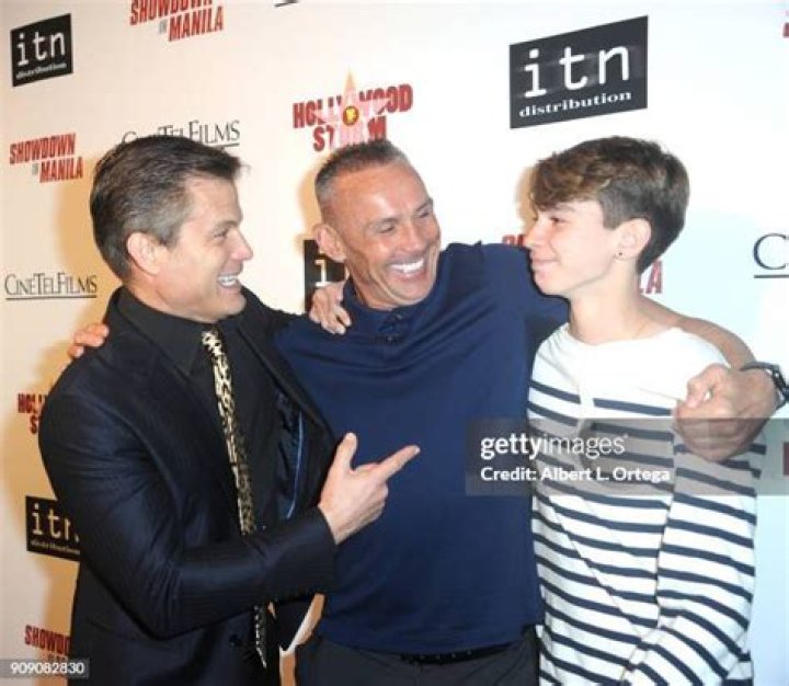 Casper Van Dien and Son Cappy Van Dien during 'The Mummy Returns' Los