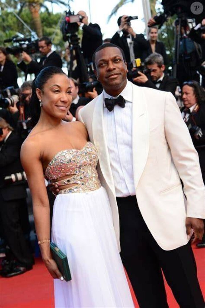 Chris Tucker et sa femme, lors de la pr&eacute;sentation du film Cl&eacute;op&acirc;tre