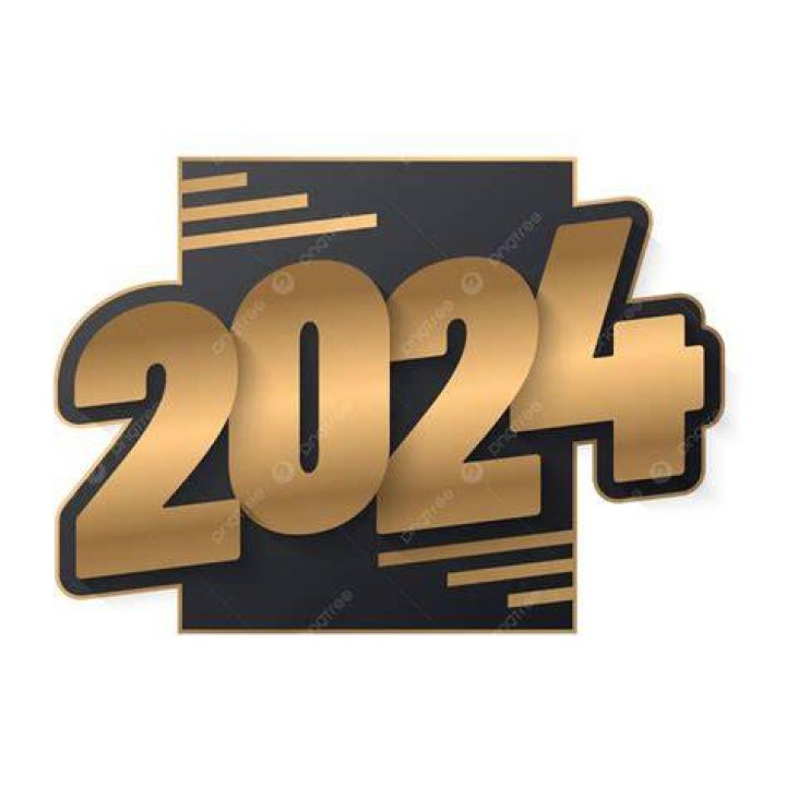 Gradient Black 2024 New Year, Gradient, 2024, New Year PNG and Vector