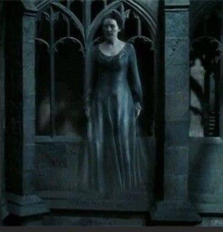 The ghost of Rowena Ravenclaw's daughter, Helena Ravenclaw the Gray